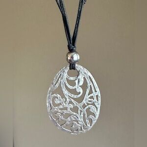 Silpada Sterling 925 Silver Filigree Pendant Necklace